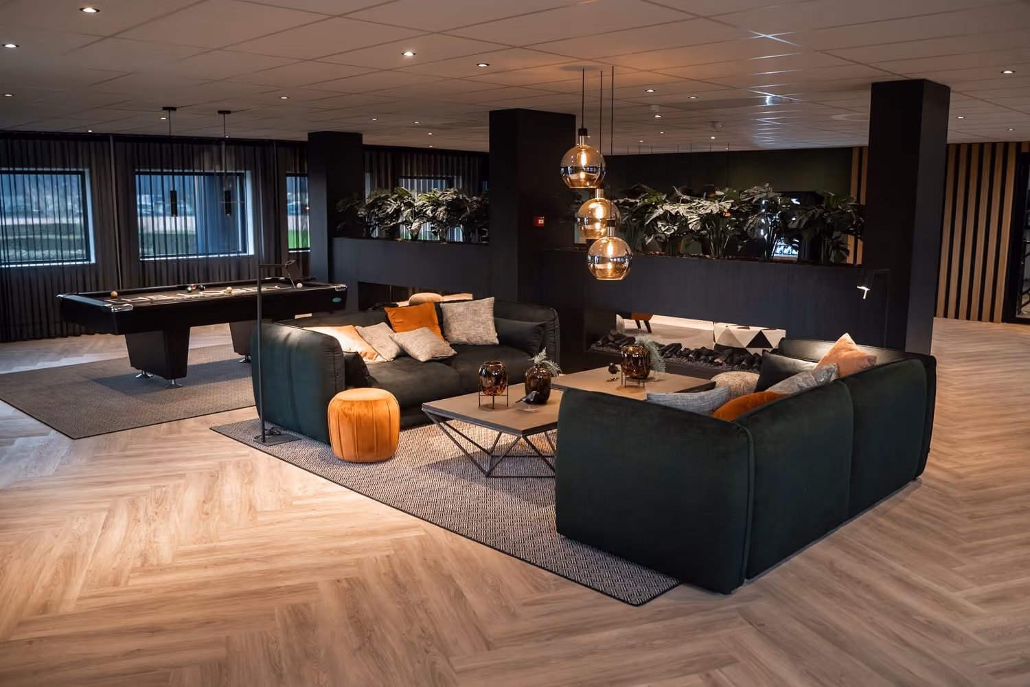 De lounge van het kantoor van PRODUCTRA in ’s-Hertogenbosch